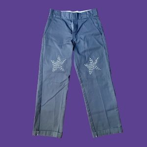 Grey Dickies With Silver Stars